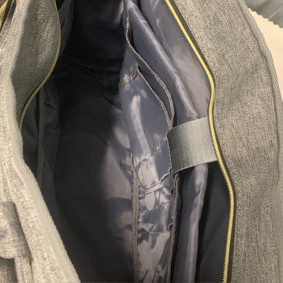 Rabjen Gray Diaper Tote Bag Large Multifunction Travel Baby Bag NWOT - Picture 2 of 11